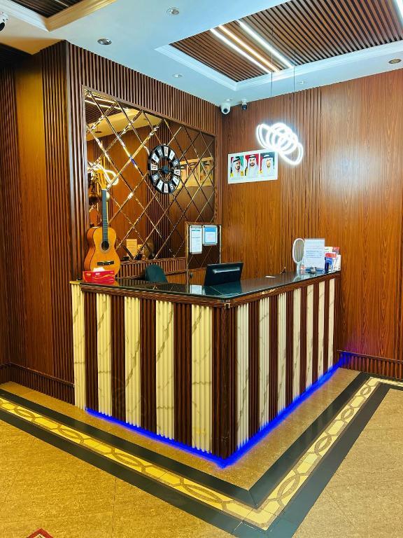 Front desk at Al Ahrar Hotel in Deira, Dubai